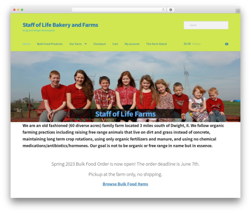 Storefront WordPress theme free download - staffoflifefarms.com