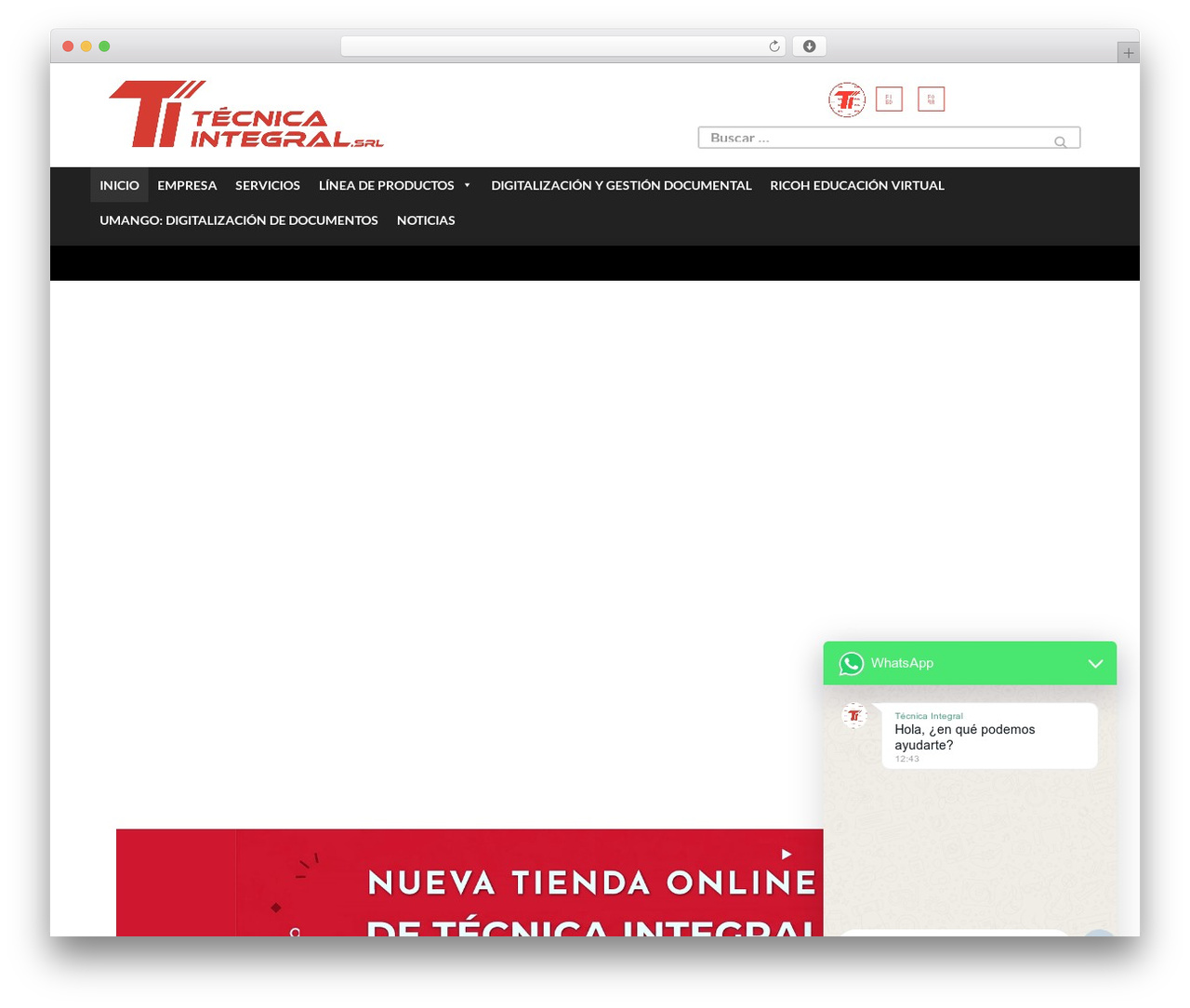 WordPress theme Coni - tecnicaintegral.com.ar