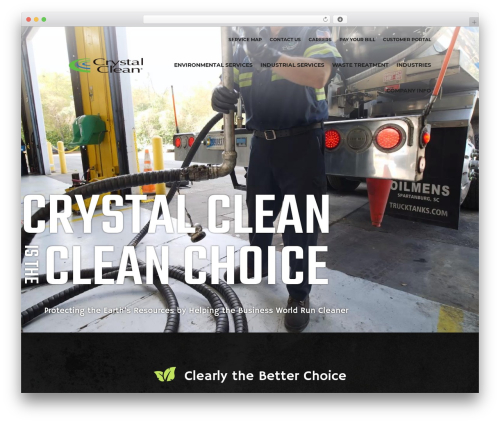 WordPress theme Crystal Clean Wordpress Theme - www.crystal-clean.com