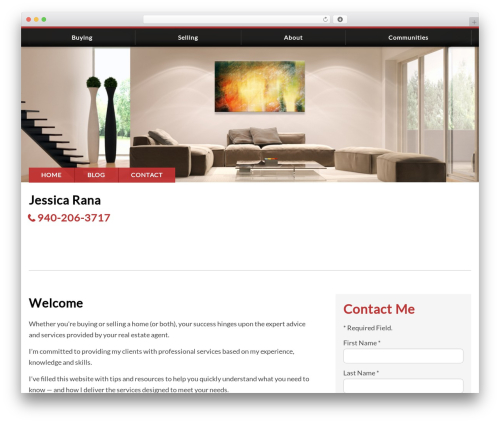 WordPress theme IXACT Framework - jessicarana.com