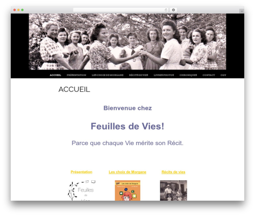 WordPress theme Untitled - feuilles-de-vies.ch