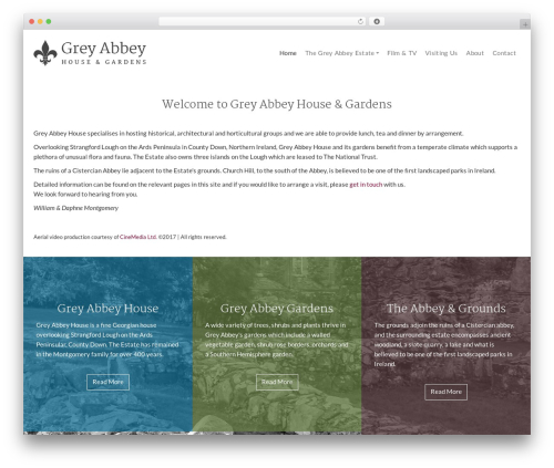 WordPress website theme Pinnacle Premium - greyabbeyhouse.com