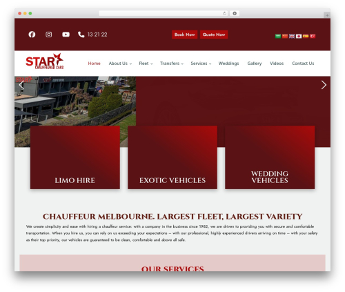 yokoo company WordPress theme - www.melbstarchauffeurs.com.au