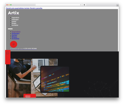 Bricks premium WordPress theme - artix.lt