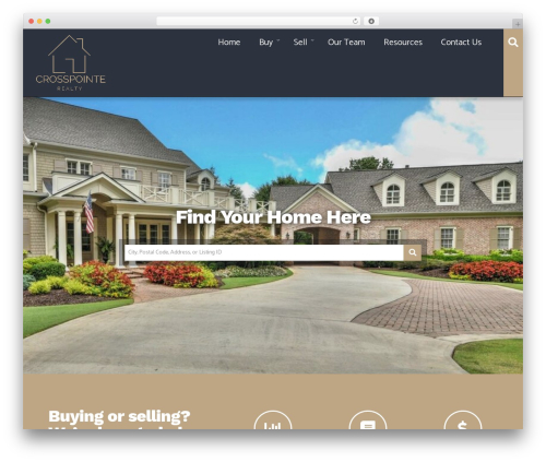 Equity theme WordPress - crosspointerealty.com