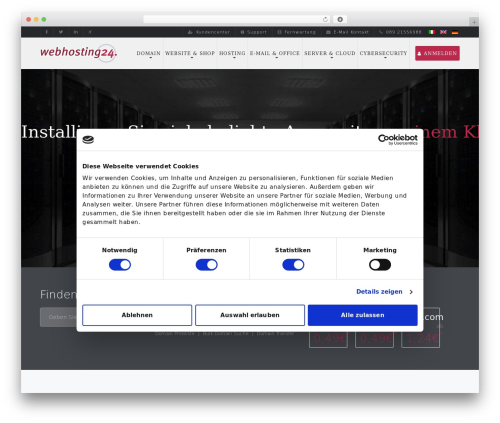 GeneratePress WordPress theme - webhosting24.de