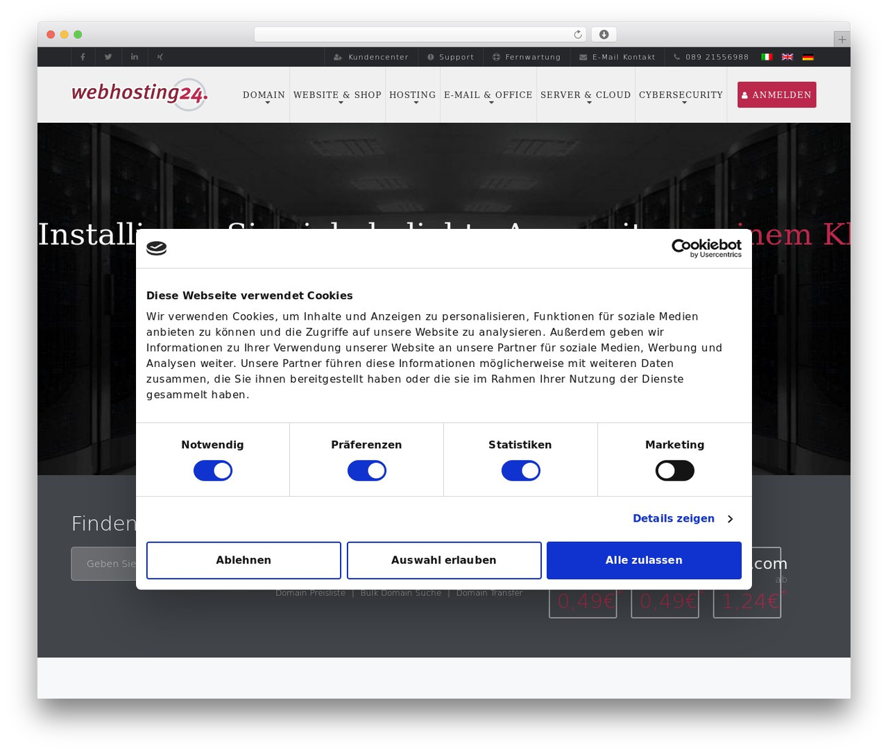 GeneratePress Child WordPress theme - webhosting24.de
