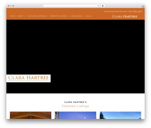 Peak WordPress theme - clarahartree.com