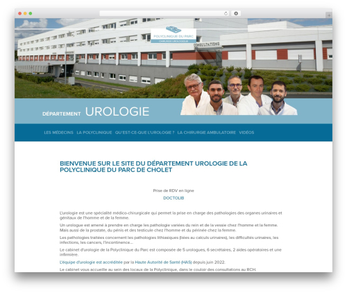 SCM WordPress theme - urologie-cholet.fr