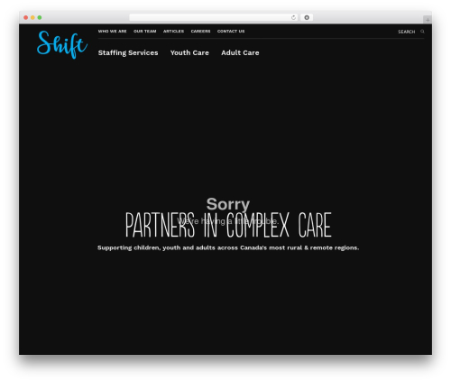 Shift WordPress theme design - experienceshift.ca