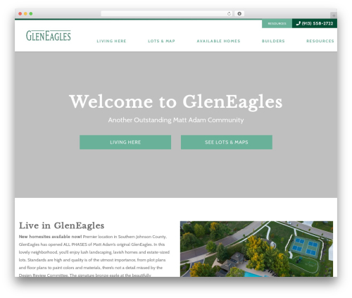 Tardigrade theme WordPress - gleneagleshomes.net