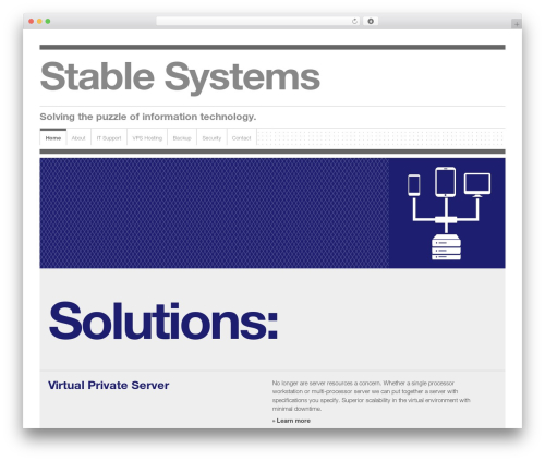 The HTML5 Reset Theme WordPress theme - stable-systems.com