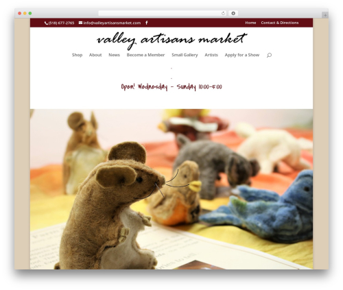 Theme WordPress Divi - valleyartisansmarket.com