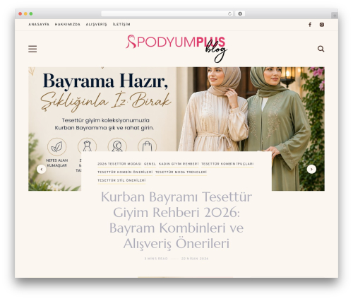 Theme WordPress Yaffo - www.podyumplus.com/blog