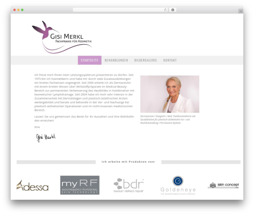 Valenti (shared on wplocker.com) WordPress theme - kosmetik-merkl.de