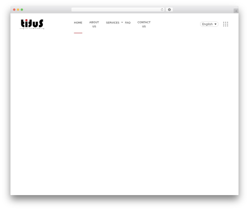 WordPress website theme TransX - titus-logistics.com