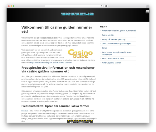 WP Bookit Theme WordPress theme - freespinsfestival.com