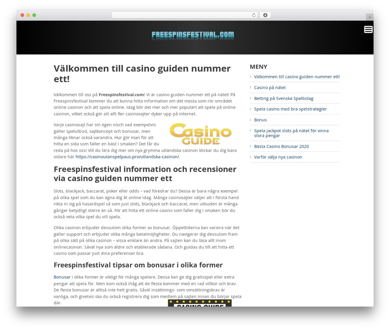 WP Bookit Theme WordPress theme - freespinsfestival.com