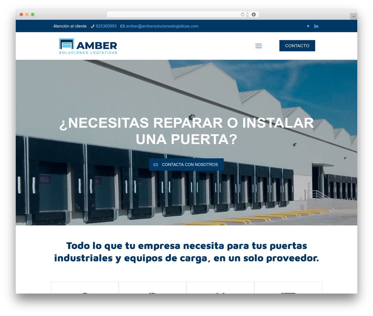 Betheme WordPress theme - ambersolucioneslogisticas.com