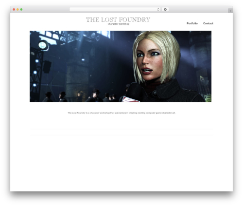 Clearspace theme WordPress - thelostfoundry.co.nz