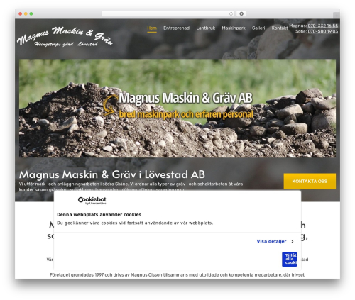 CMS cmsvrx system top WordPress theme - maskinogr.se