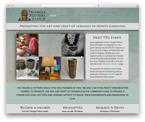 Cornerstone, for Wordpress WordPress theme - trianglepotters.org