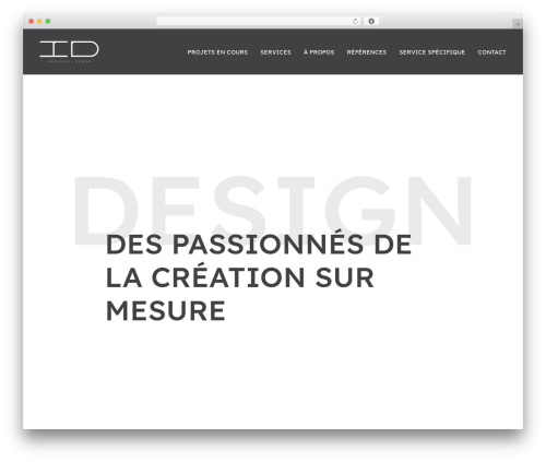Divi premium WordPress theme - idindustrieldesign.ch