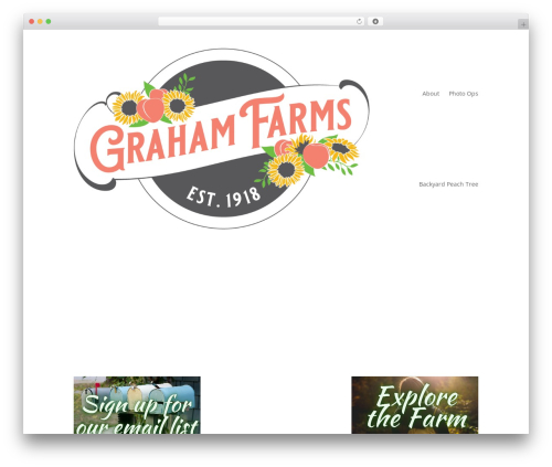 Divi theme WordPress - grahamsupickfarms.com