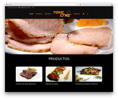 Divi WordPress theme - tokechef.com