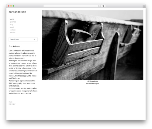 Eames theme WordPress - cortanderson.com