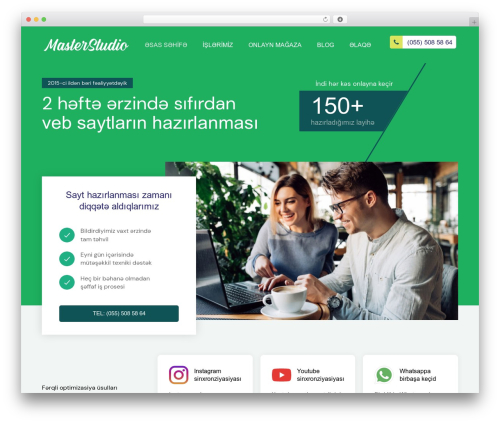 MasterStudio Theme WordPress theme - masterstudio.az