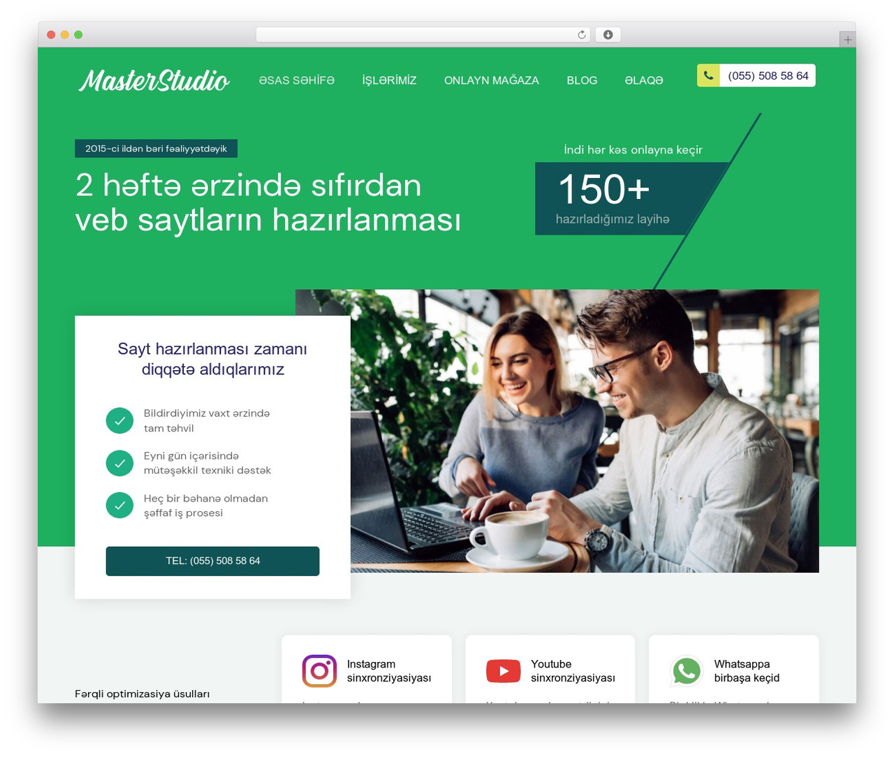 MasterStudio Theme WordPress theme - masterstudio.az