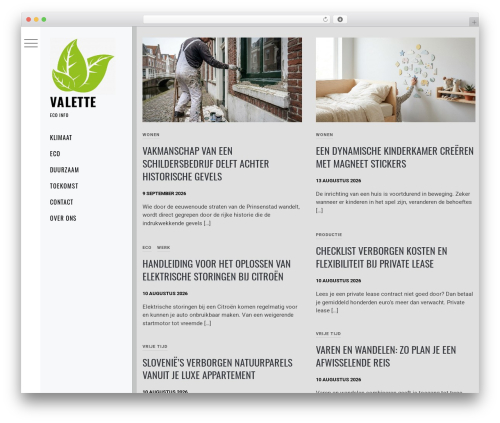 Minimal Grid WP theme - valette.nl