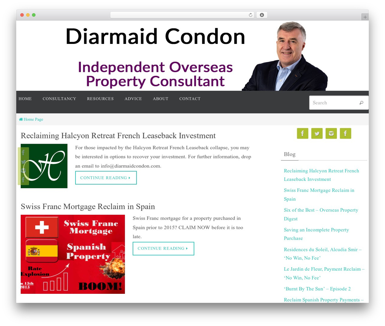 Nirvana WordPress theme - diarmaidcondon.com
