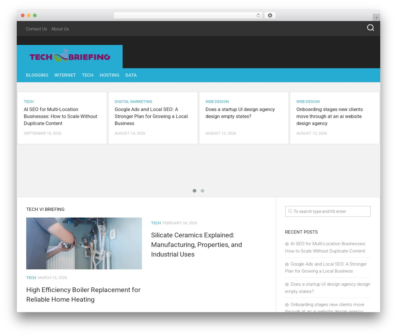 Squareread free WordPress theme - techvibriefing.com