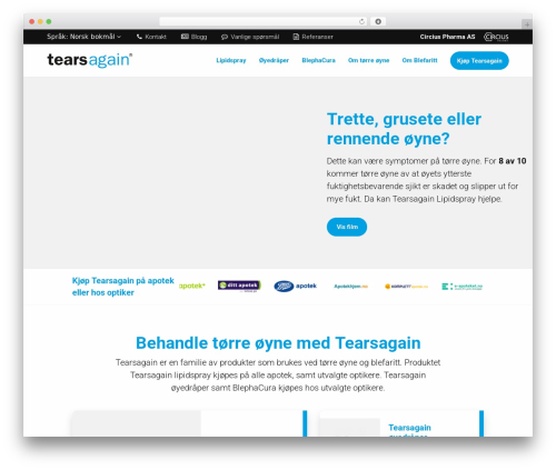 Tearsagain WordPress theme - tearsagain.no