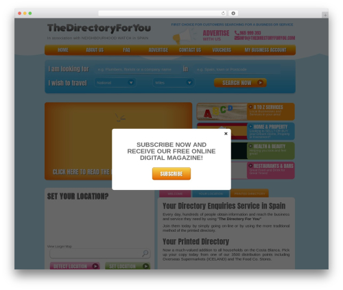 Theme WordPress DirectoryPress - thedirectoryforyou.com