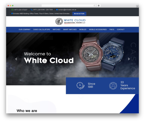 White Cloud WordPress theme - whitecloudintl.ae