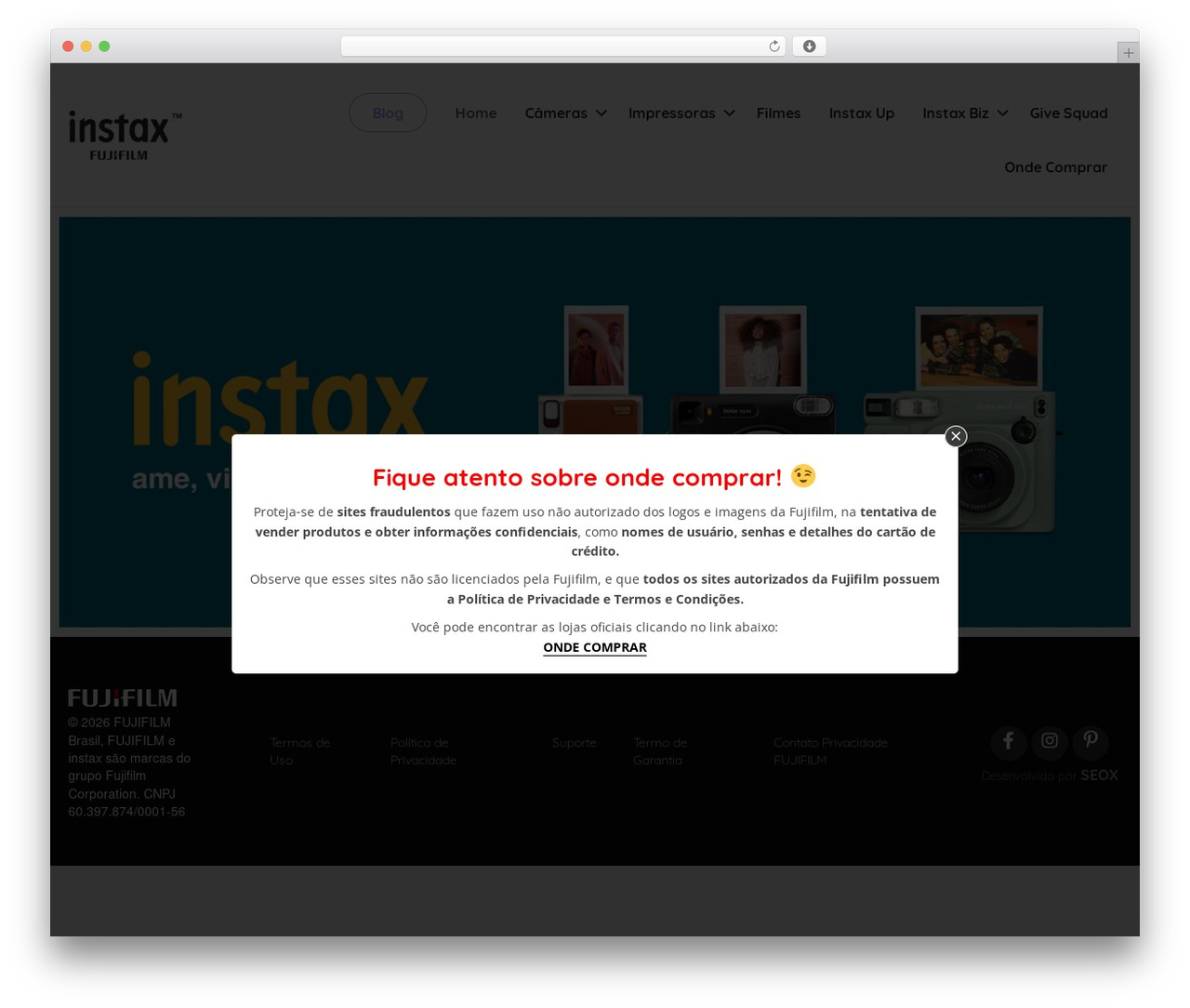 WP theme Beaver Builder Theme - instax.com.br