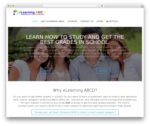 Cherry Framework WordPress theme - elearningabcd.com