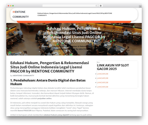 Elearning School WordPress theme - mentonecommunity.net
