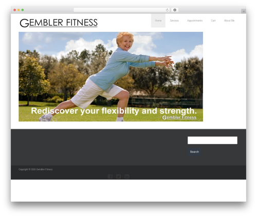 iSloping WordPress website theme - gemblerfitness.com