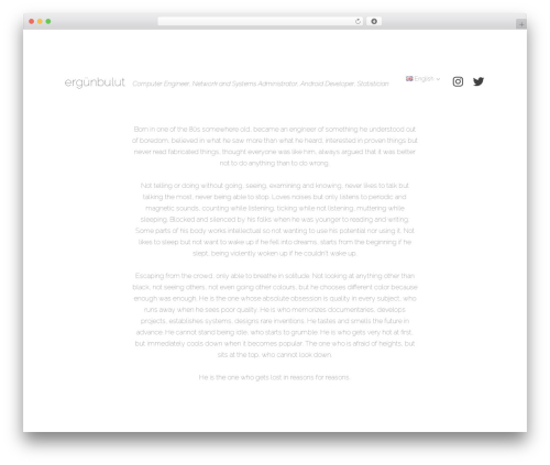 Libre 2 theme WordPress - ergunbulut.com