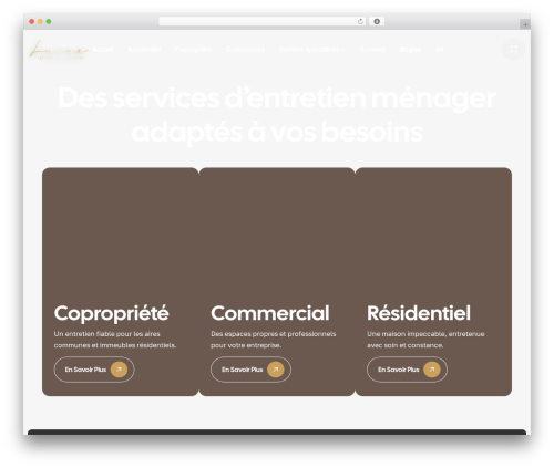 luxus WordPress theme - servicesluxus.ca