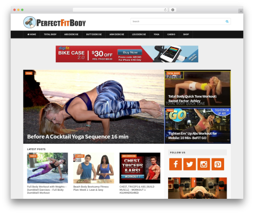 MagNow theme WordPress - perfectfitbody.com