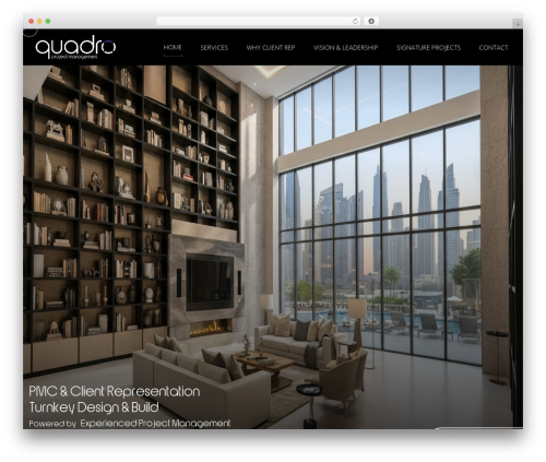Quadro WordPress theme - quadropm.com