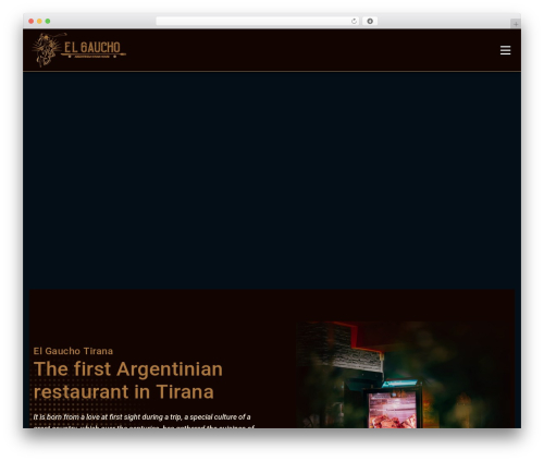 Restro WordPress theme - elgauchotirana.com