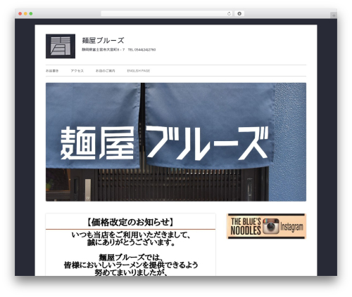 Tiny Framework free WordPress theme - menya-blues.com