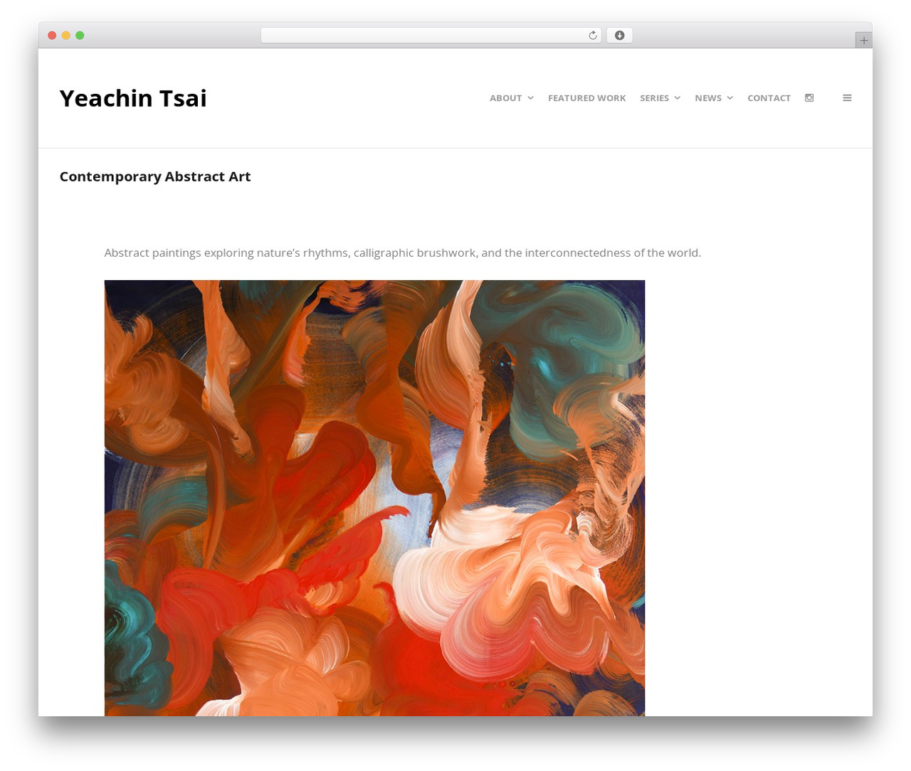 WordPress theme Create - yeachintsaifineart.com