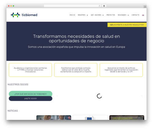 My custom functionality master WordPress plugin - ticbiomed.org